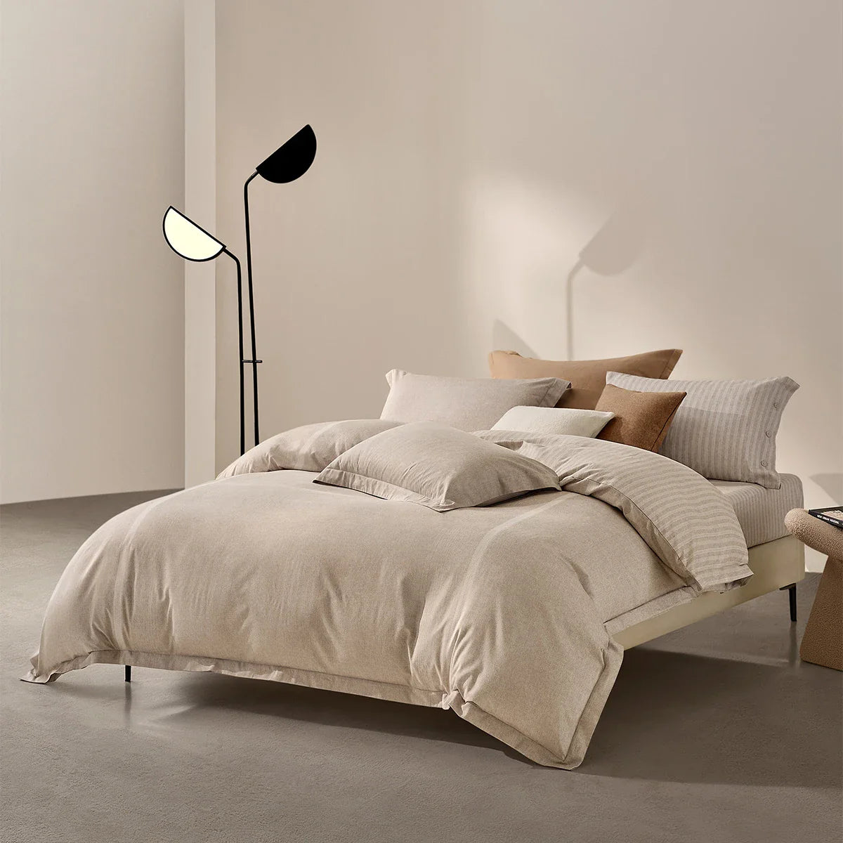 U-Zip Cotton Duvet Cover