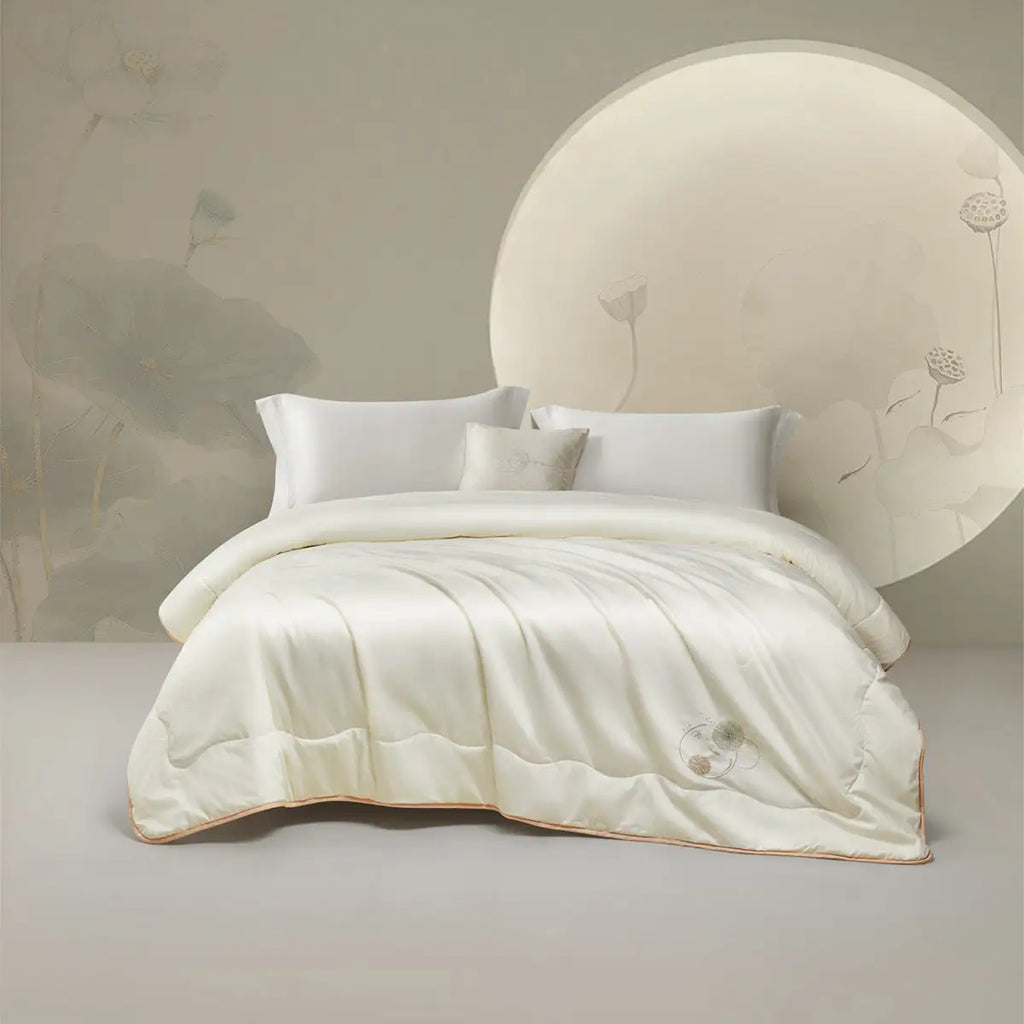Traceable Silk-Filled Cotton Cover Embroidered duvet