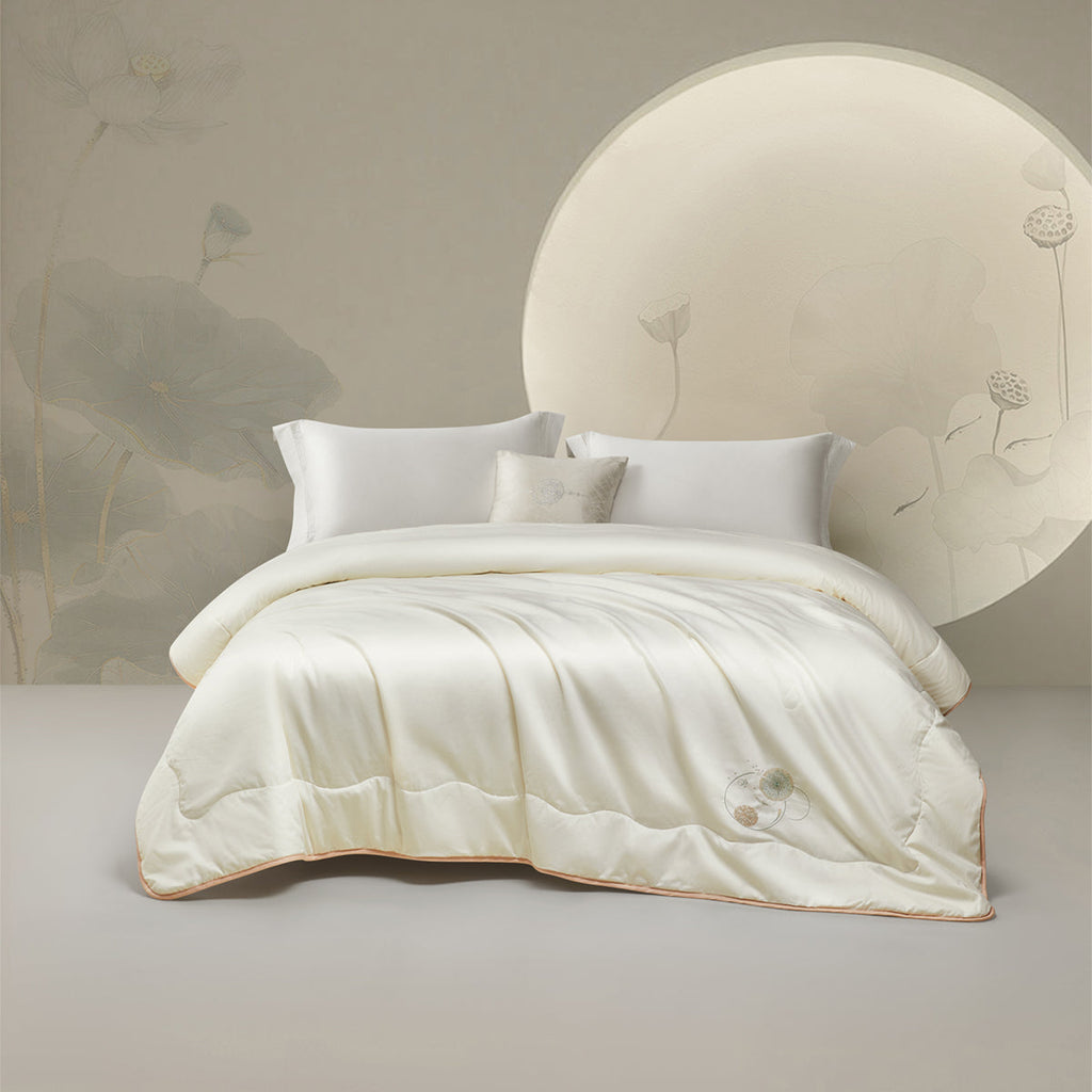 Traceable Silk-Filled Cotton Cover Embroidered duvet