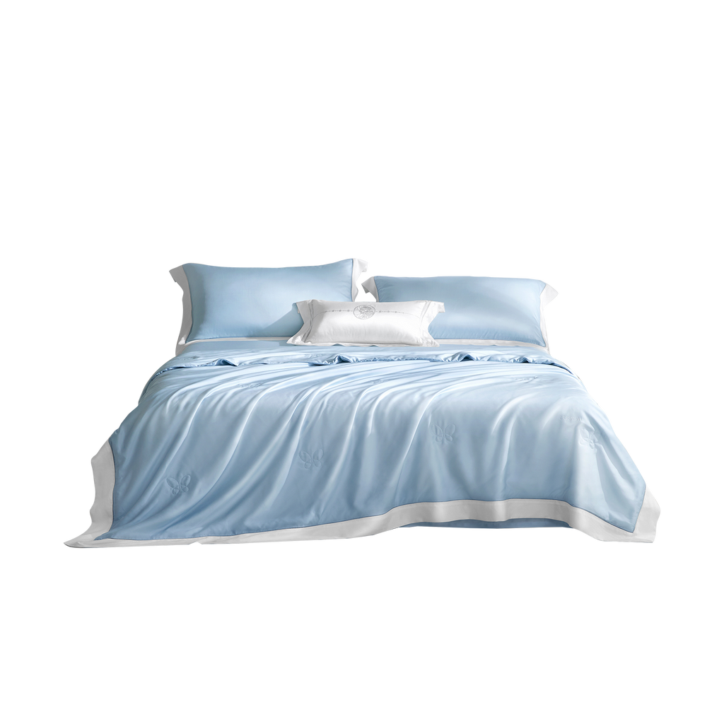 Cooling Lyocell Silk-Filled Duvet — 3.5 TOG